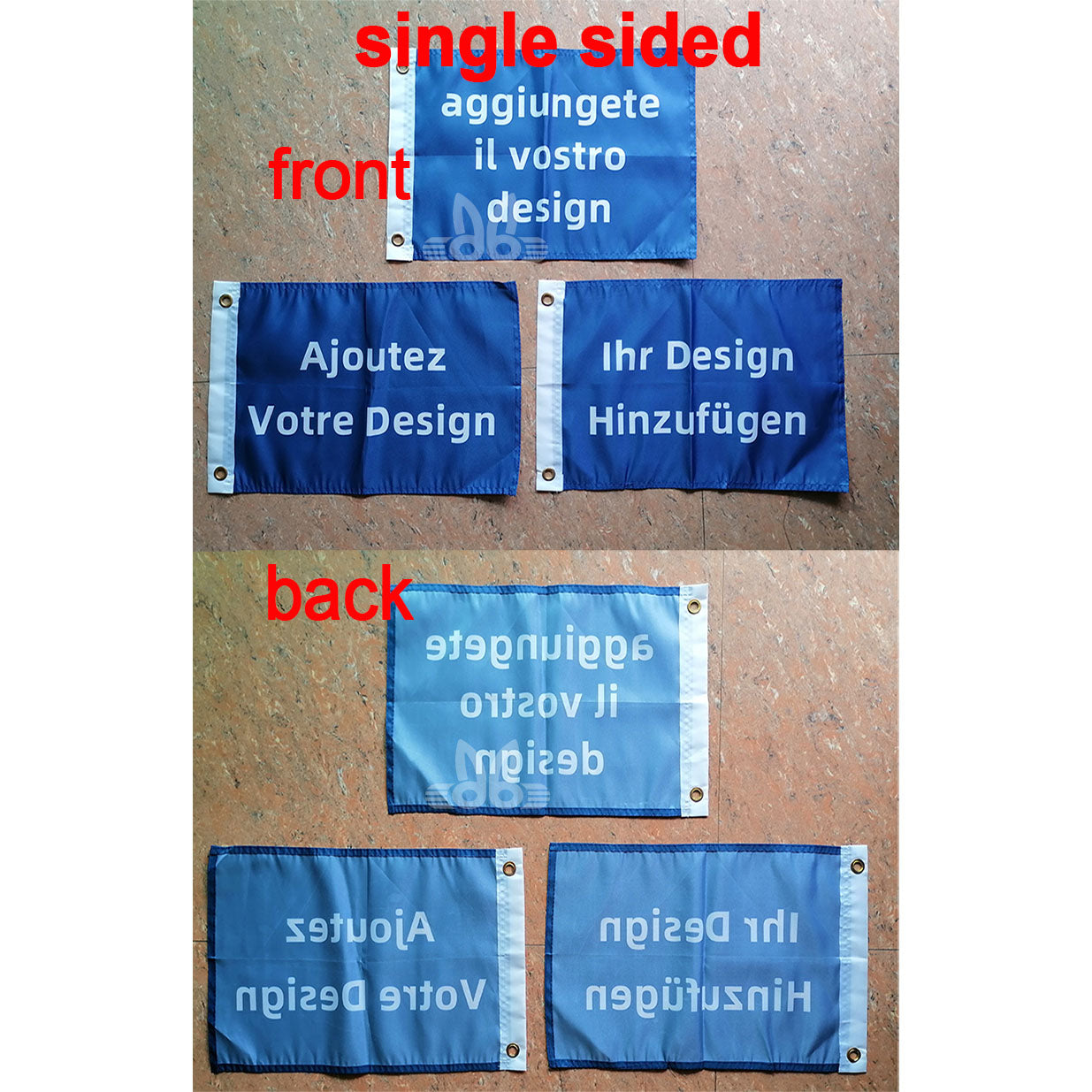 Custom 3PCS Boat Flag Personalized Small Flags for Boat(Flag Only)