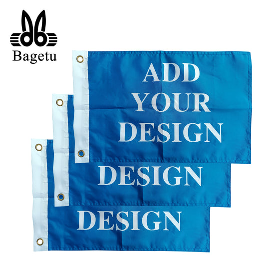 Custom 3PCS Boat Flag Personalized Small Flags for Boat(Flag Only)