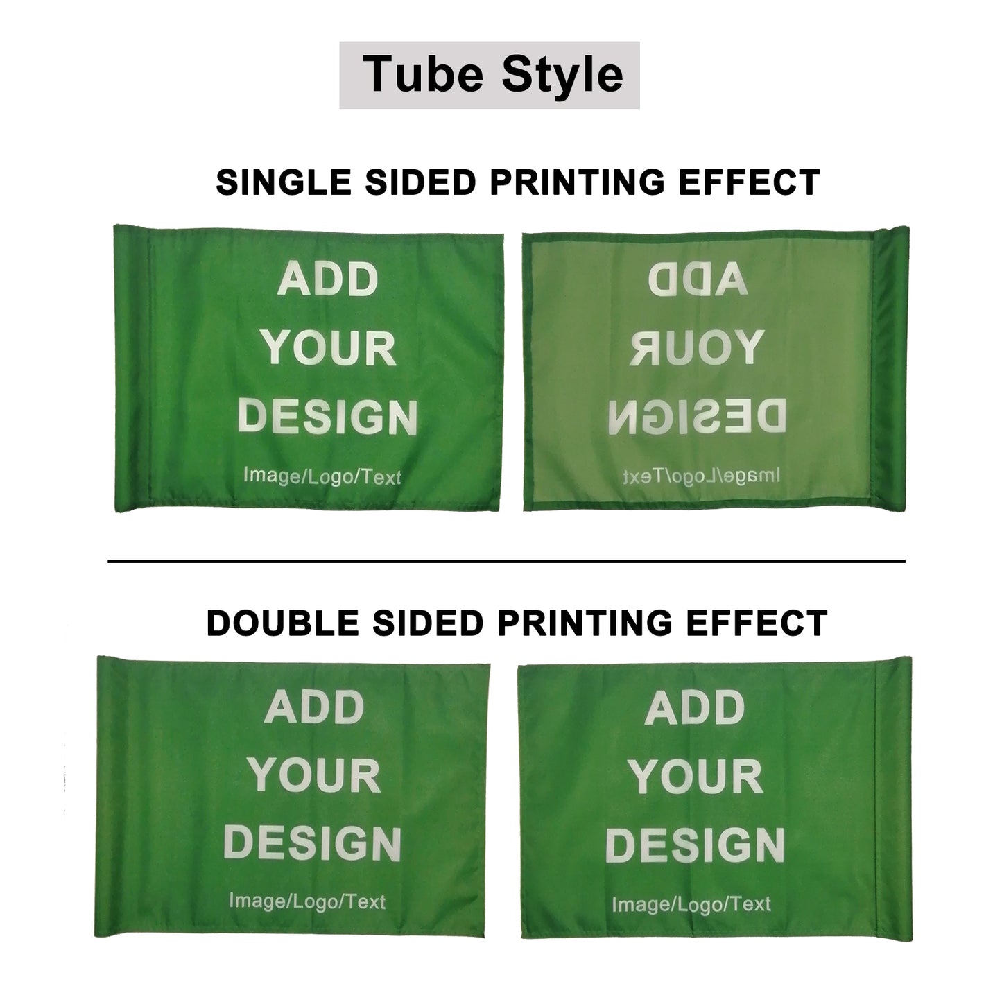 Custom Golf Flag Personalized Flag for Golf Pin with Plastic Tube or Brass Grommets