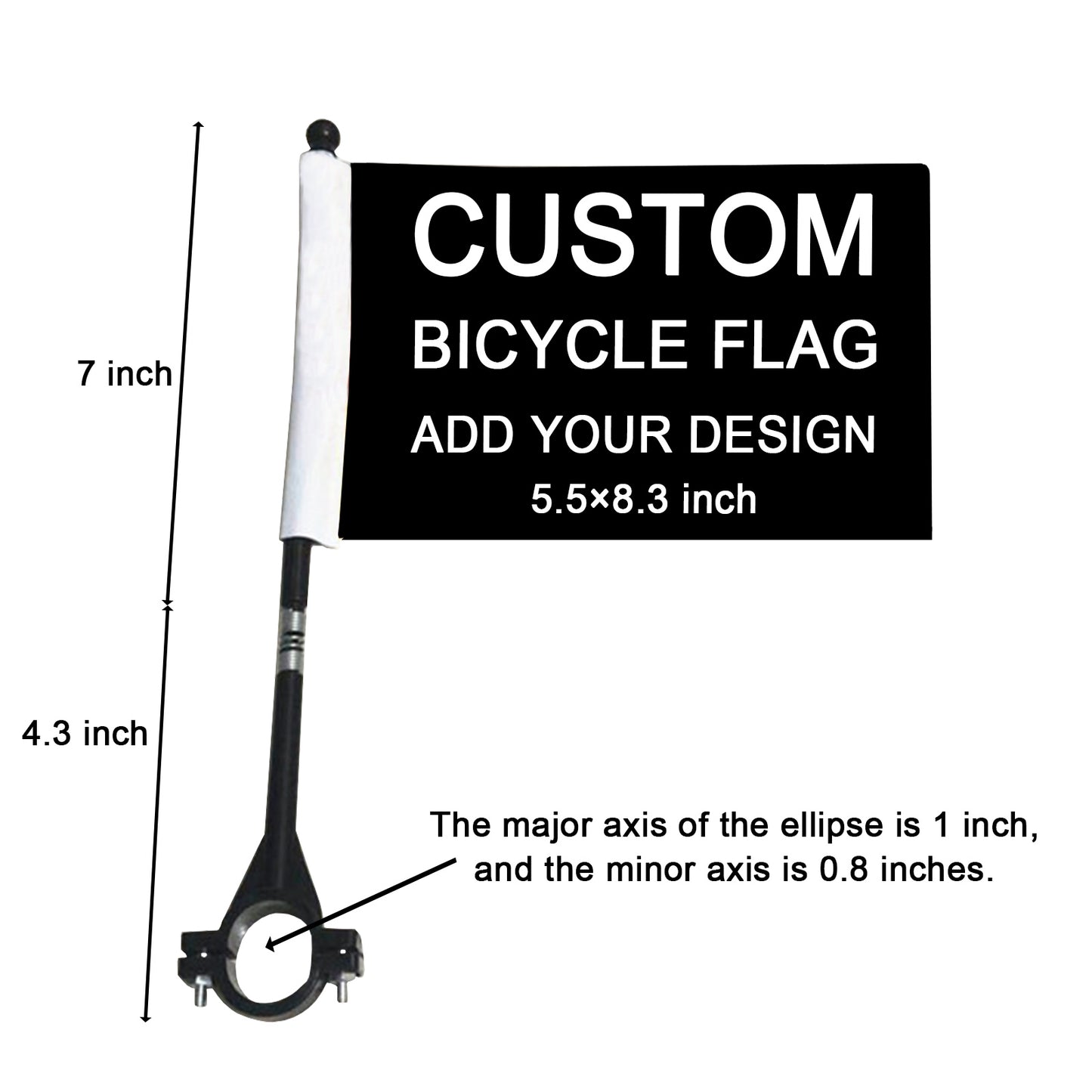 Personalized Bike Flags Custom Bicycle Flag Scooters for Riding Cycling