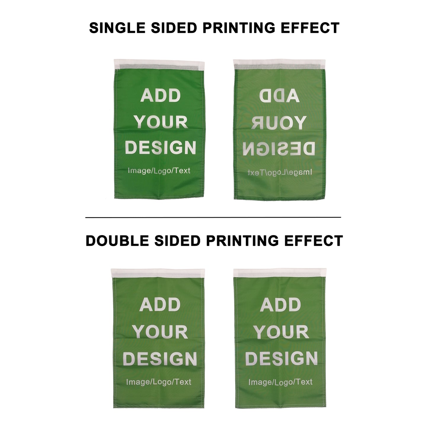 Custom Outdoor Banner Personalised Garden Flag Vertical Camping Flag Indoor Decoration