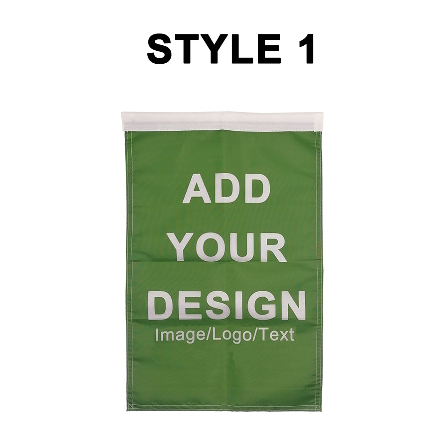 Custom Outdoor Banner Personalised Garden Flag Vertical Camping Flag Indoor Decoration