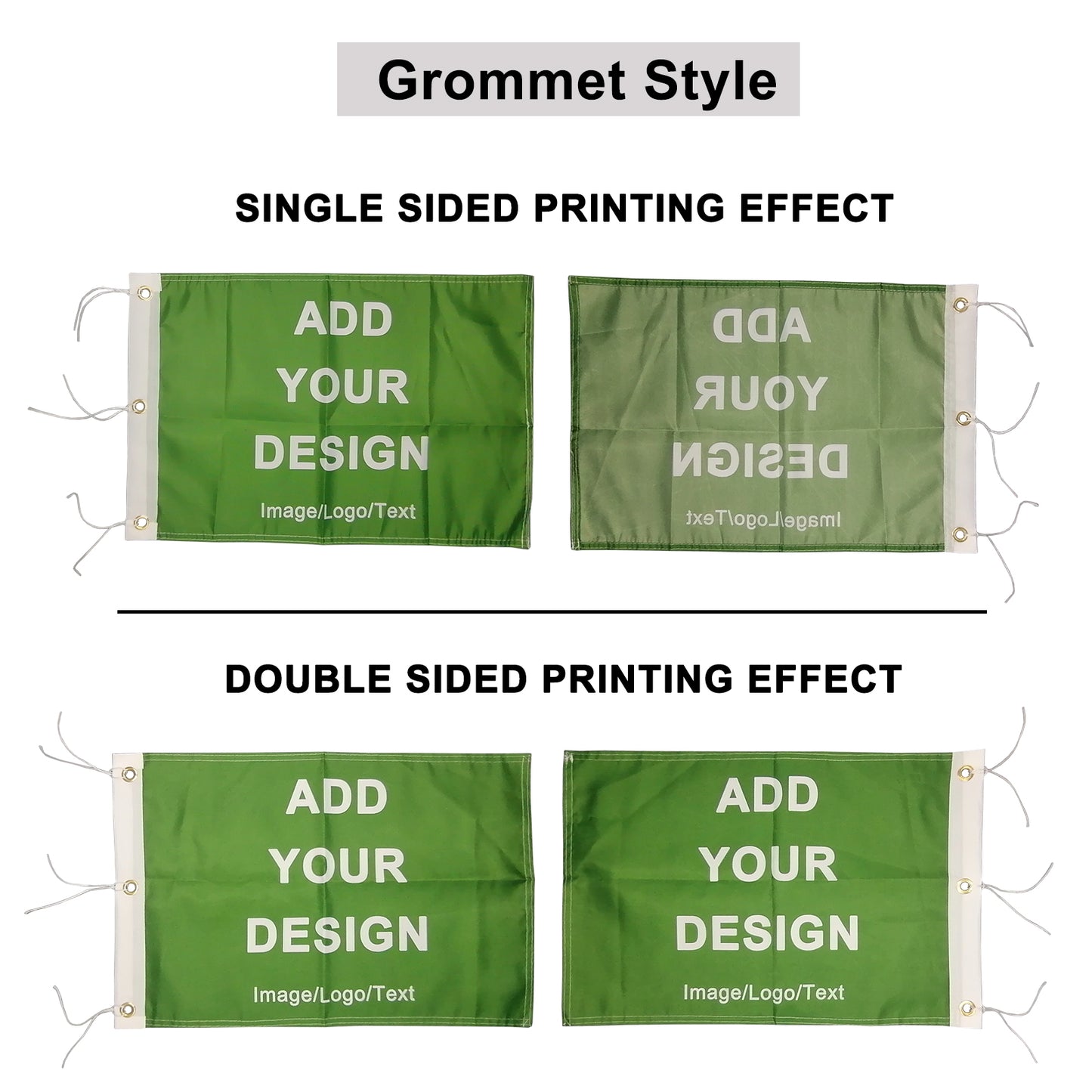 Custom Golf Flag Personalized Flag for Golf Pin with Plastic Tube or Brass Grommets