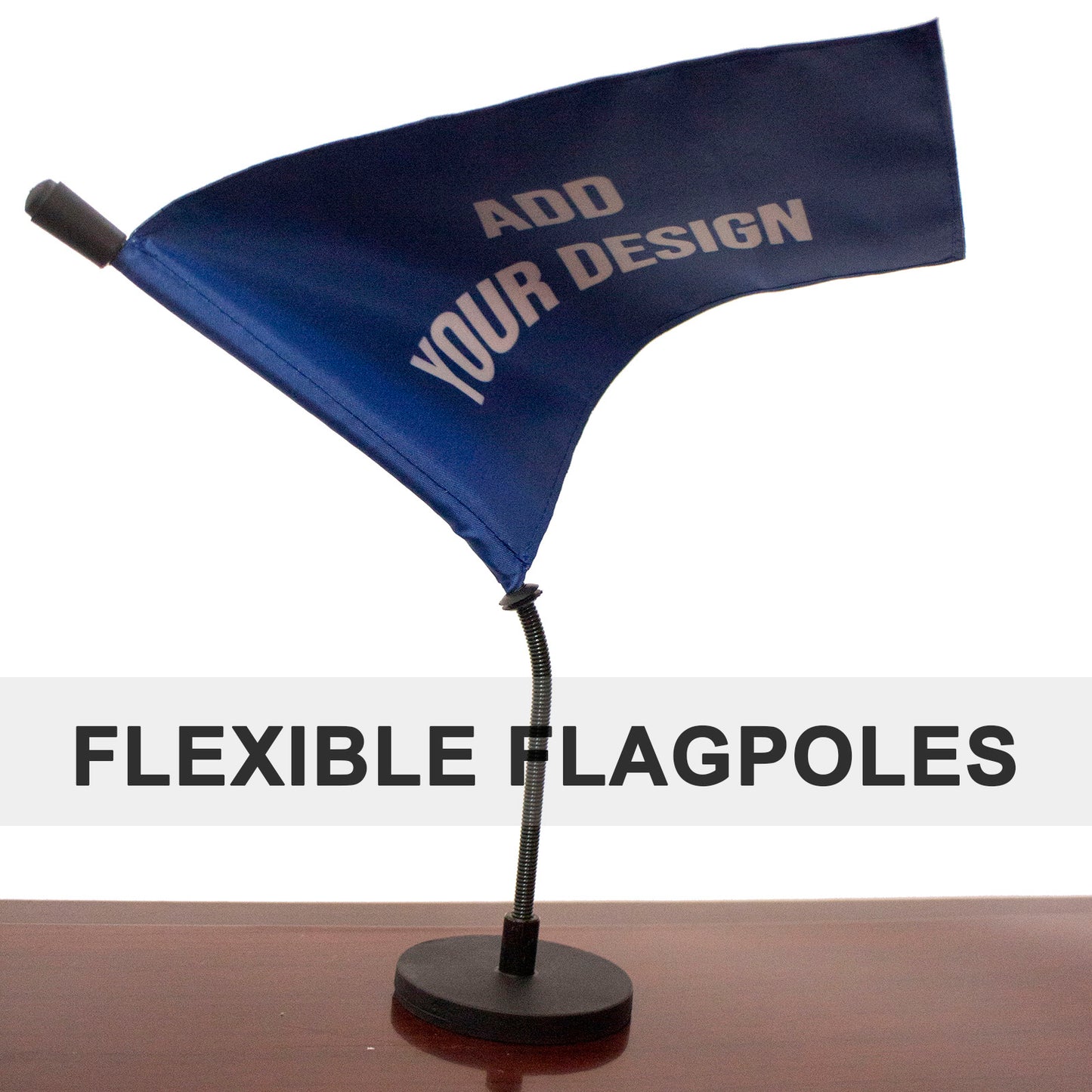Personalized Car Flag with Magnetic Base and Flexible FlagPole for Car Hood