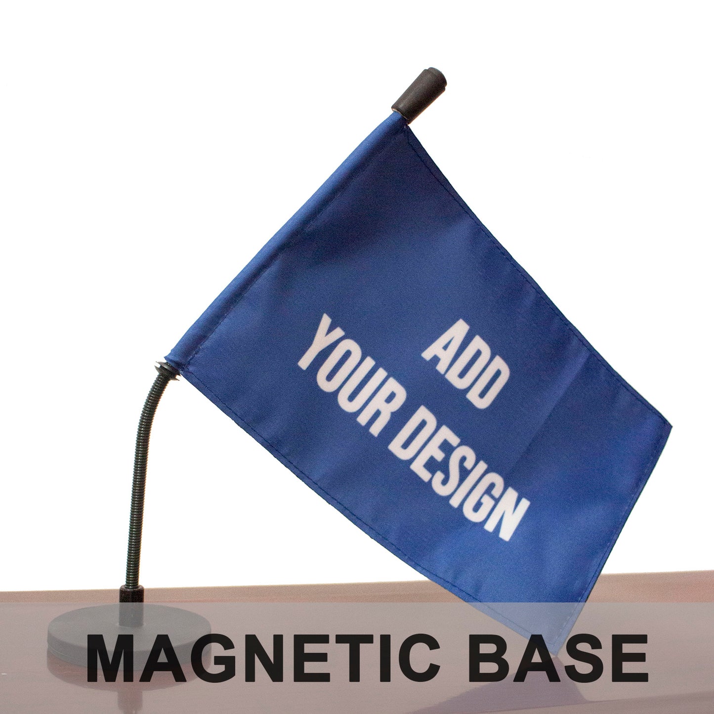 Personalized Car Flag with Magnetic Base and Flexible FlagPole for Car Hood