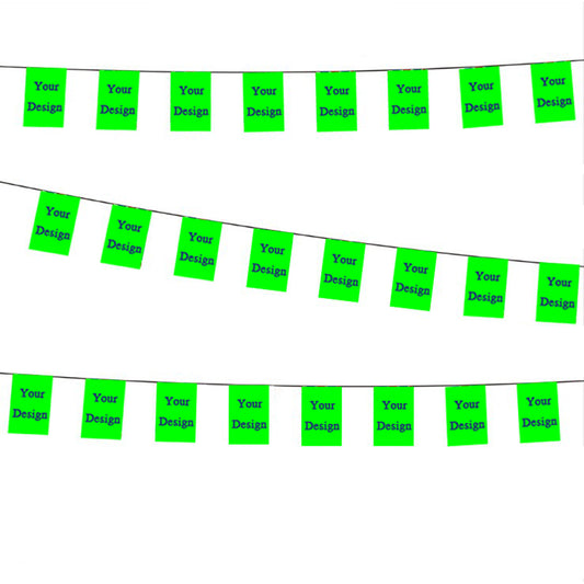 Custom String Flags Banner Personalized Banner Pennant for Party Decor