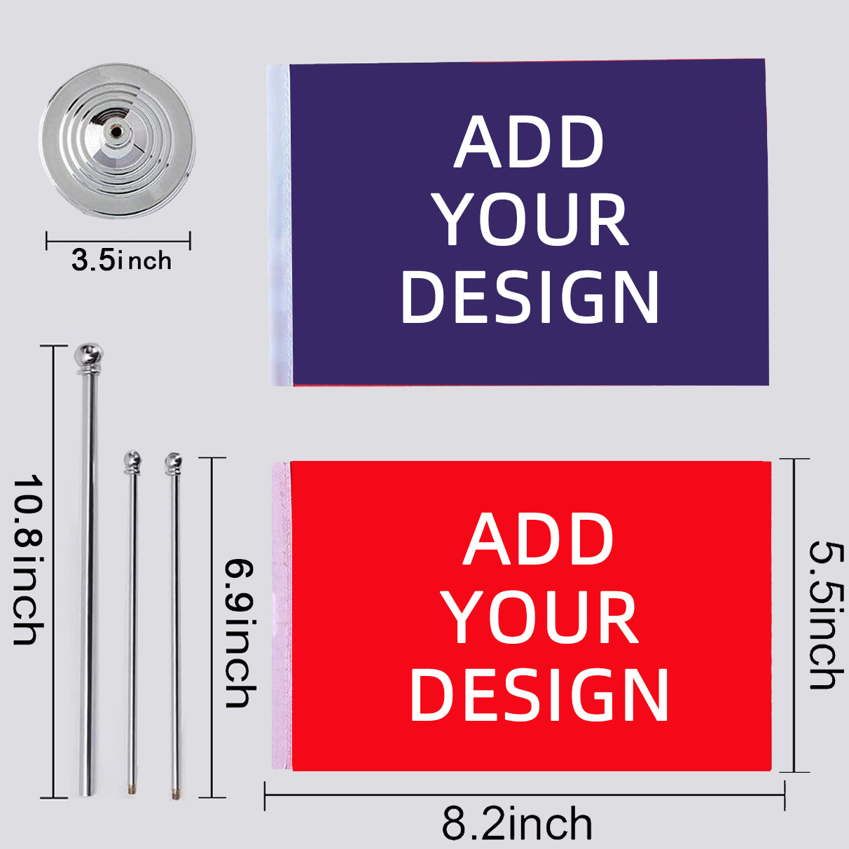 Personalized Table Flag 5x8,Custom Desk Flag Small Mini Pride,Table Office Decoration