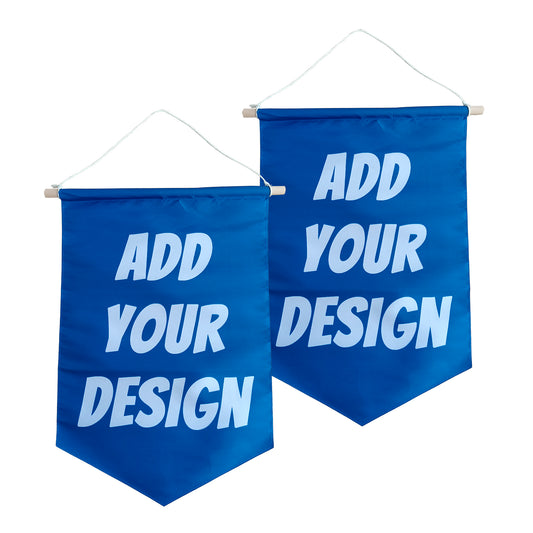 Custom 2PCS Banners Personalized Camping Flags Sign for Campsite