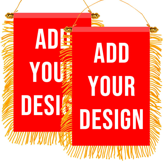 Custom Window Hanging Flag Personalized Mini Flags Banners Indoor Decoration for Party Auto Exterior Accessories Decor