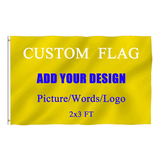 Bagetu Custom National Flag for Outdoor the World Cup Personalized Outside Banner Double Stitching Camping Flag Yard Sign with Brass Grommets