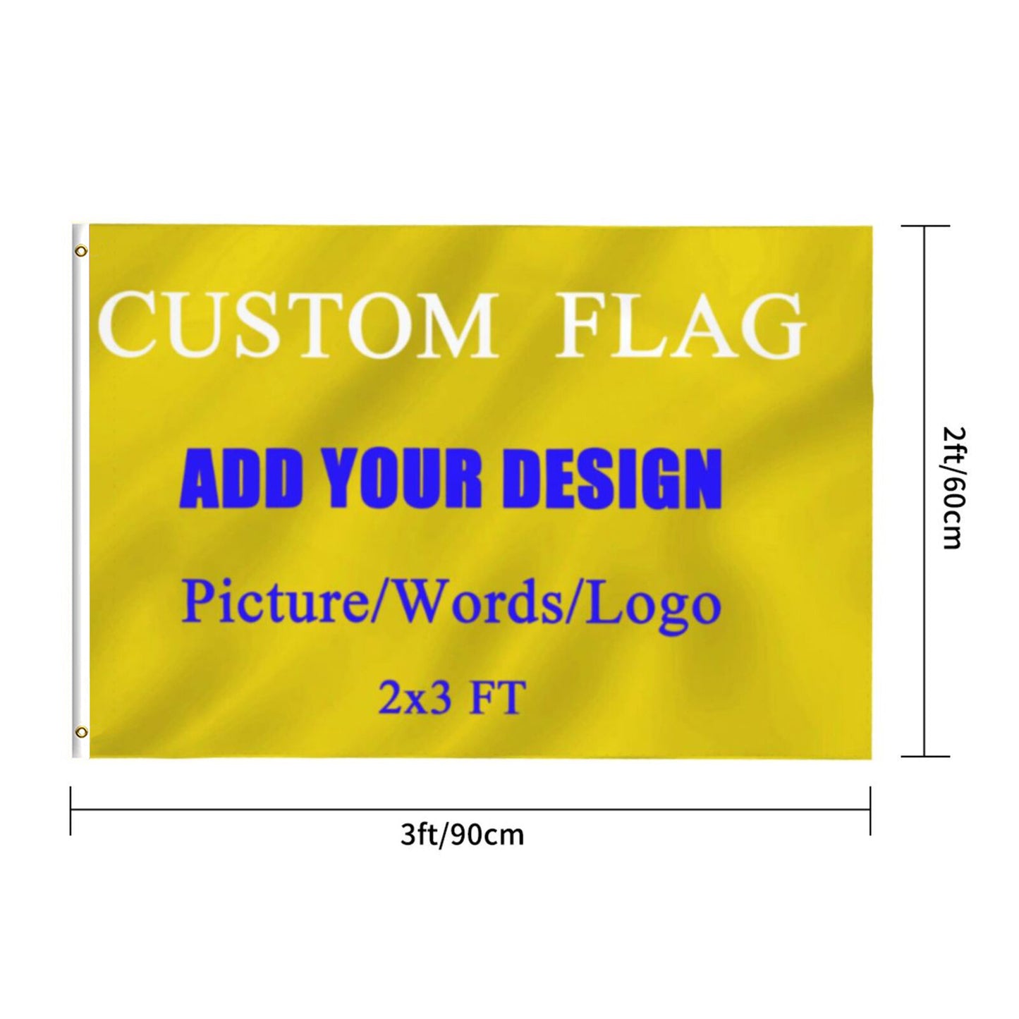 Bagetu Custom National Flag for Outdoor the World Cup Personalized Outside Banner Double Stitching Camping Flag Yard Sign with Brass Grommets