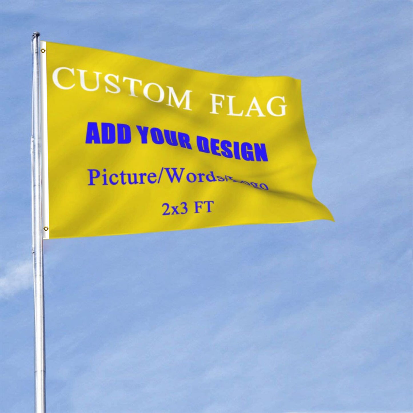 Bagetu Custom National Flag for Outdoor the World Cup Personalized Outside Banner Double Stitching Camping Flag Yard Sign with Brass Grommets