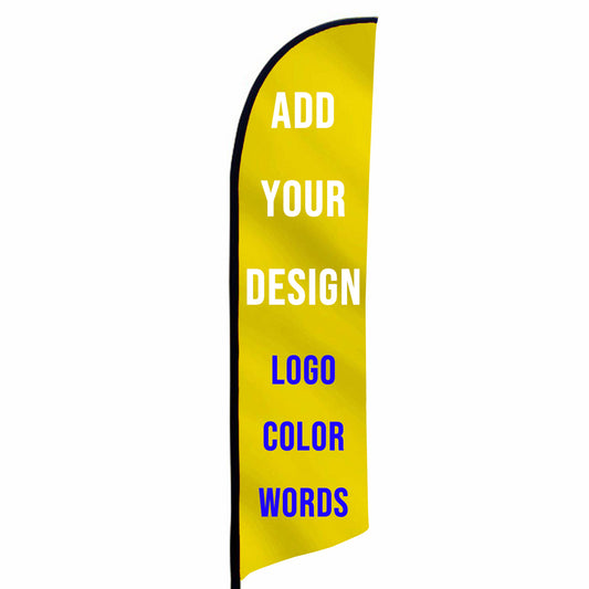 Custom Feather Flags for Business Personalized Beach Flags Banners(flag only)