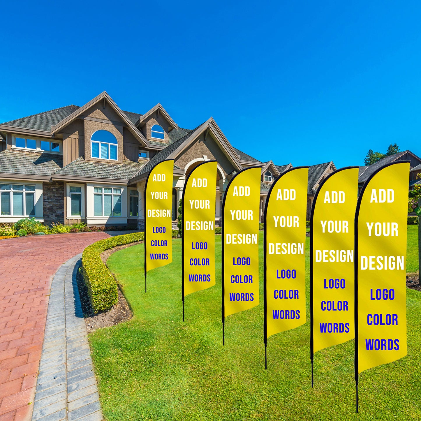 Custom Feather Flags for Business Personalized Beach Flags Banners(flag only)
