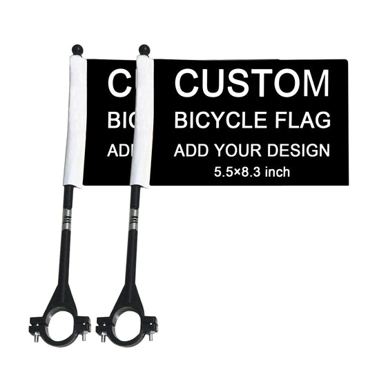 Personalisierte Fahrradflaggen Benutzerdefinierte Fahrradflagge Roller zum Radfahren 