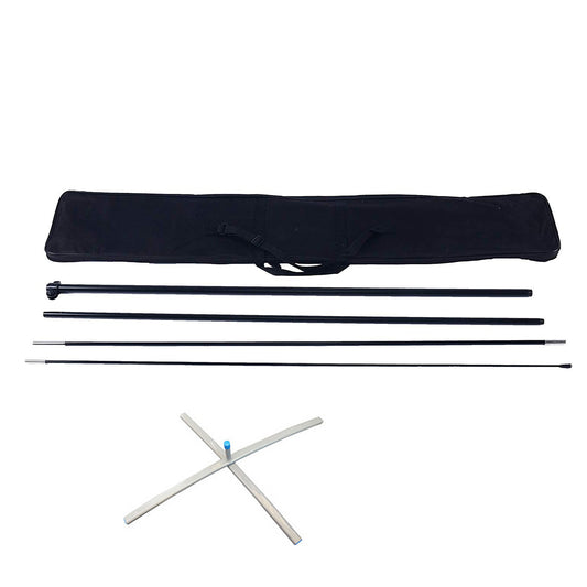 Feather Beach Flagpole Teardrop Accessories Flag Pole Flagpole Set- with Pole Set, Cross Base, Ground Spike