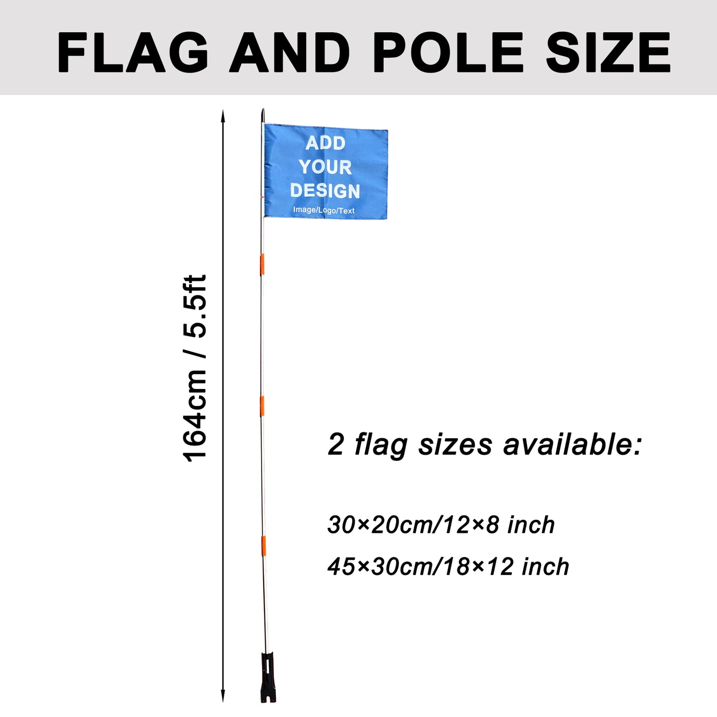 Custom Bicycle Flags with Pole Custom Bike Safety Flag Replacement Pennant Strip for Outdoor Cycling Riding