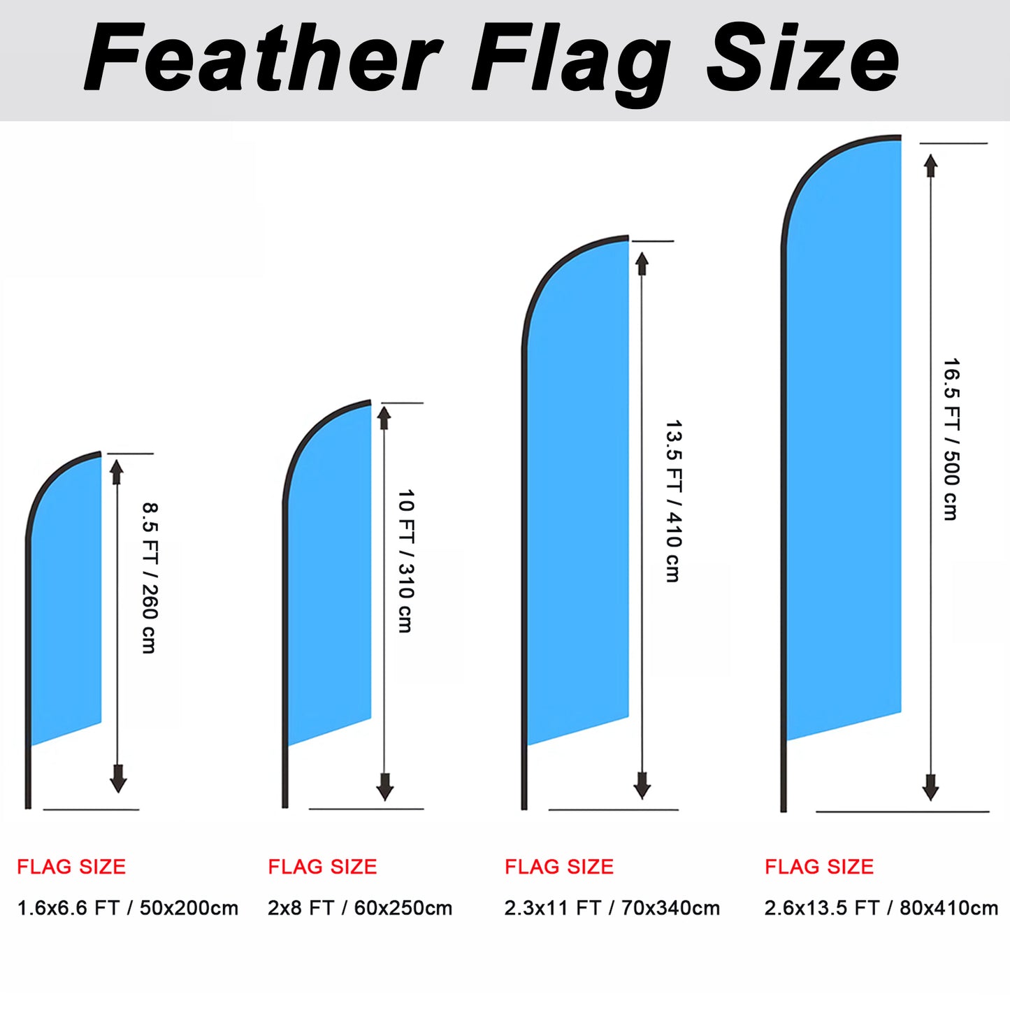 Personalized Feather Flag Pole Kit Custom Teardrop Banner Store Business Sign