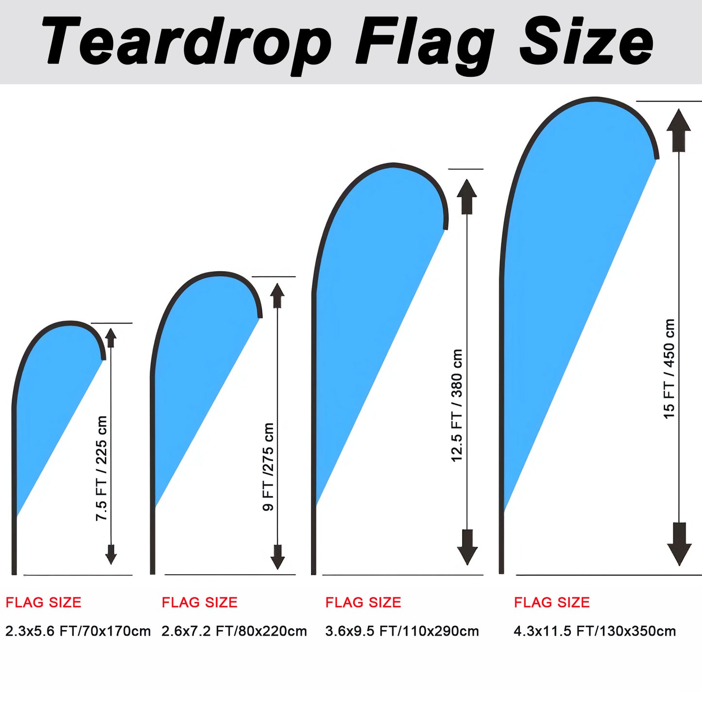 Personalized Feather Flag Pole Kit Custom Teardrop Banner Store Business Sign