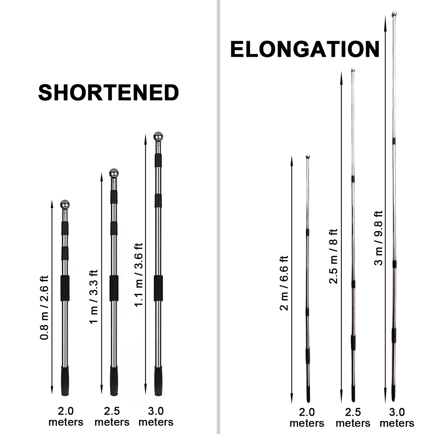 Custom Flag Personalized Hand Held Flag Banner with Metal Pole Flagpole Telescopic Extendable for Gathering Parade Party