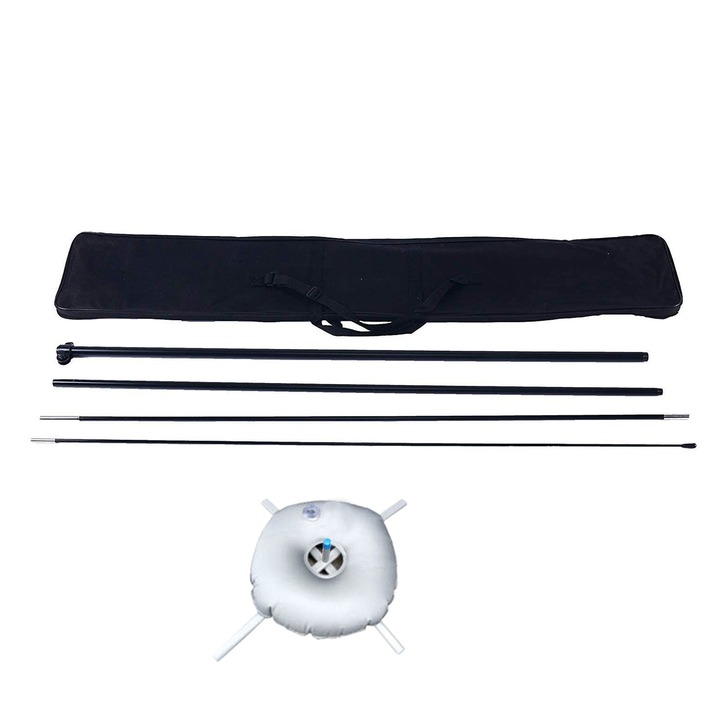 Feather Beach Flagpole Teardrop Accessories Flag Pole Flagpole Set- with Pole Set, Cross Base, Ground Spike