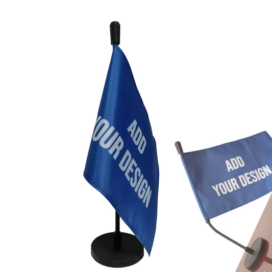 Personalized Car Flag with Magnetic Base and Flexible FlagPole for Car Hood