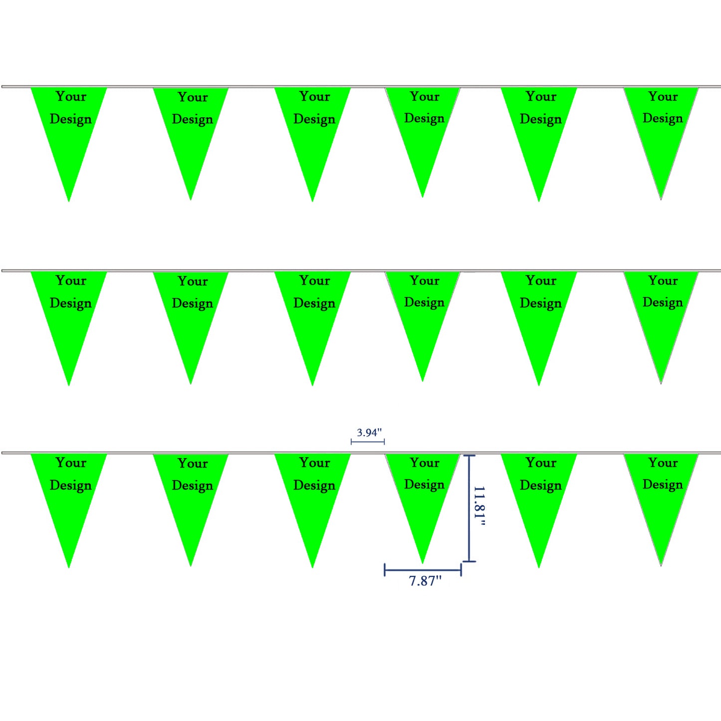Benutzerdefinierte String Flags Banner personalisierte Banner Wimpel für Party Dekor