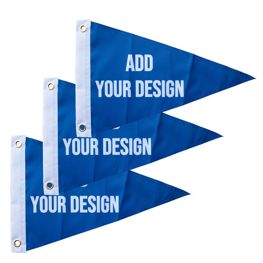 Benutzerdefinierte 3 STK Bootsflaggen Personalisierte kleine Flaggen für Boot 